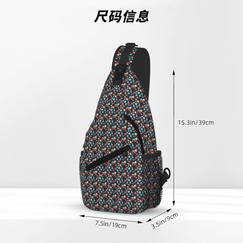 Bolsa cruzada con estampado exterior de planetas y correa diagonal ajustable 4
