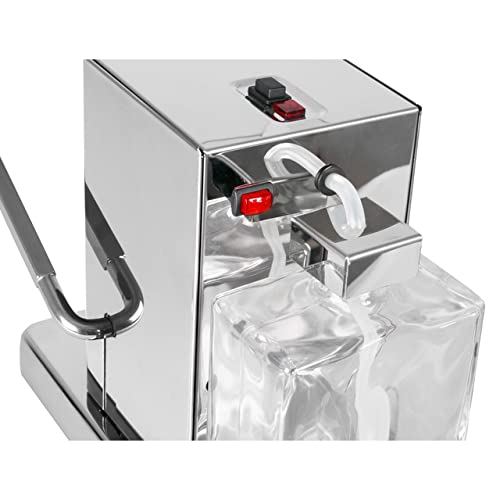 La Piccola Satinata italienische Espressomaschine für ESE-Pads | Umweltbewusst und sparsam im Verbrauch | Für Standard 44mm, Silver, KAVLP9111