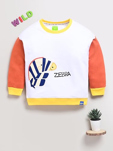 Image of Baby Boys Sweatshirt | Soft Cotton Pullover Top for Winter | Cute & Cozy Casual Wear for Kids