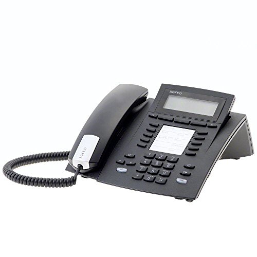 Teléfono analógico AGFEO ST 42 negro para organizar las llamadas en la oficina en casa