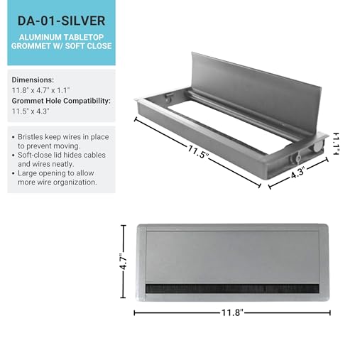 Œillet aluminium argent Progressive Automations DA-1 pour vérin
