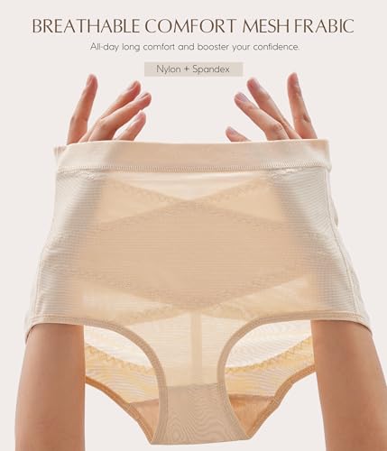 MERYOSZ Mesh Tummy Control Shapewear Panties - Seamless Underwear Shapewear for Women Faja Body Shaper Girdle3