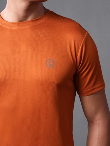 Image of CHKOKKO Gym T Shirts for Men Workout Activewear Solid Quick Dry Sports Tshirt for man Breathable Lightweight Half Sleeve Regular Fit Round Neck Running Boys T Shirt