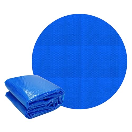 ECD Germany Pool Solarfolie rund Ø 488 cm Blau Pool Solarabdeckplane 120m Solarplane Solarabdeckung zuschneidbar Poolabdeckung Poolsolarplane Wärmeplane Wärmefolie Poolheizung für Wassererwärmung