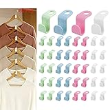 Hangers Space Saving,Clothes Hanger Connector Hooks Plastic Hooks Cascading Organizer for Heavy Duty