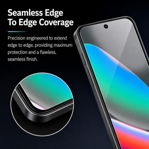 Image of Tempered glass for Google Pixel 10 Screen Protector (6.3 inch) | 9H Hardness | Edge-to-Edge | Fingerprint Unlock Compatible | Bubble-Free | HD Clear | Oleophobic | Case Friendly