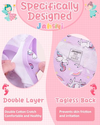 100% Cotton Girls Underwear Tagless Comfort Toddler Panties (6-Pack)3