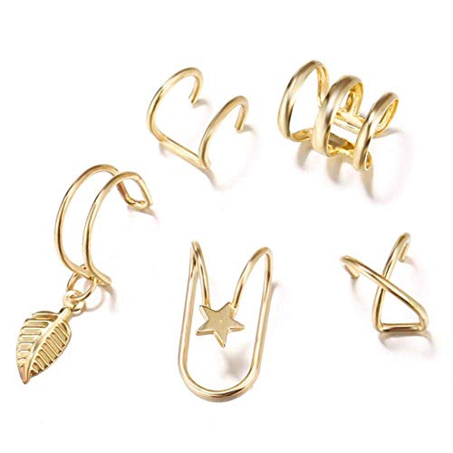 Clips d'oreille non perçants LAMGUL par 5 pour sublimer le cartilage sans douleur