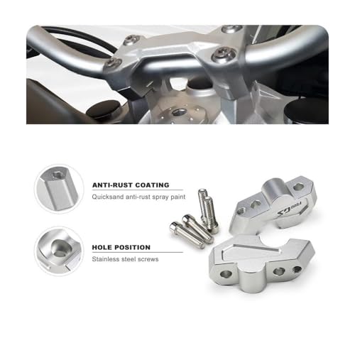 Rehausseur de guidon F800GS extension confort pour road-trip 2024 - 4
