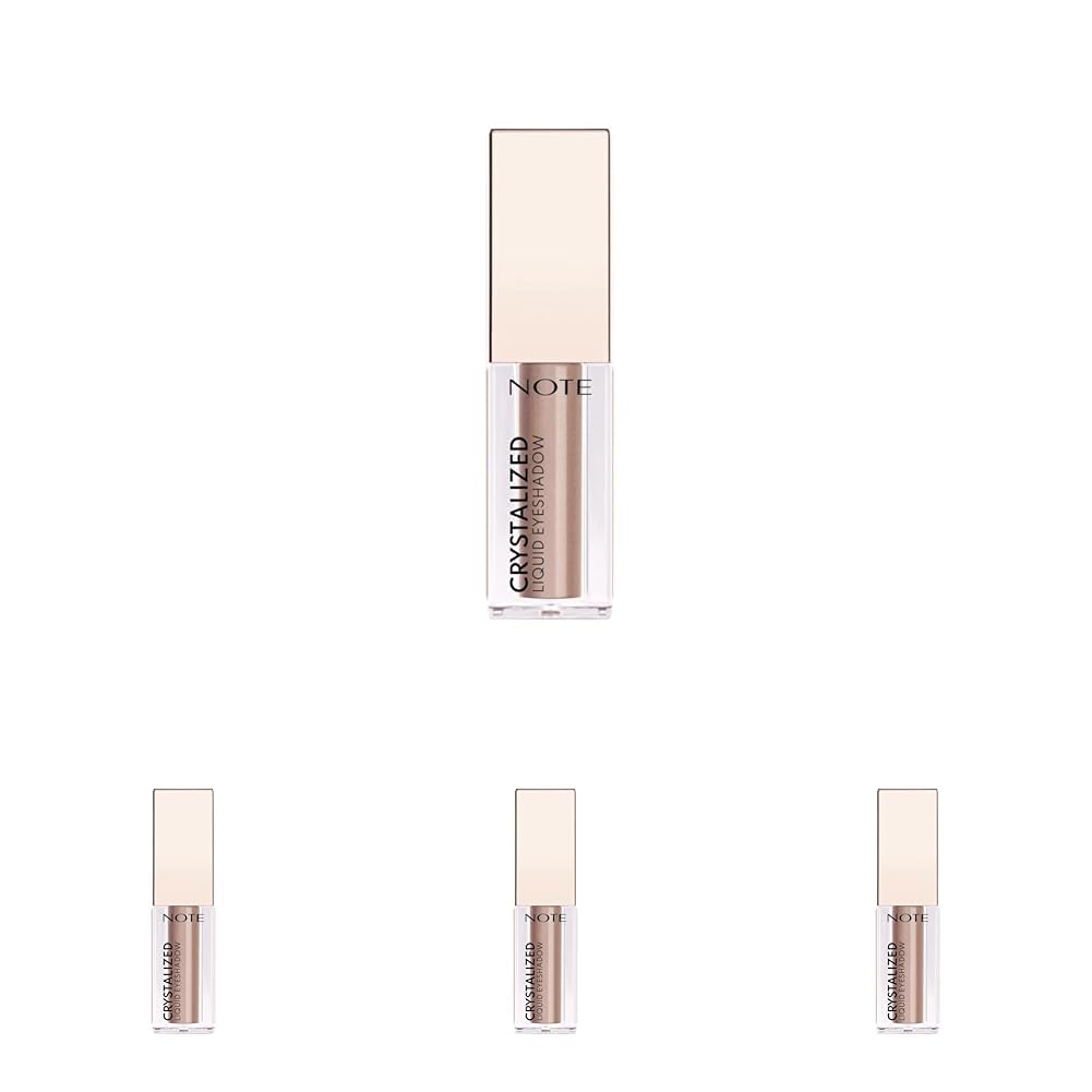 Note Cosmetics Crystalized Liquid Eyeshadow Likit Metalik Göz Farı - 10 Sand Whisper (4 paketi)