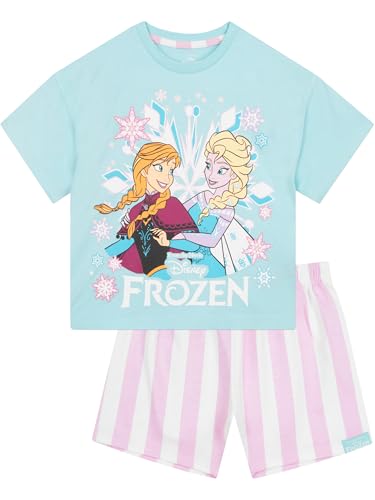 Disney Frozen Schlafanzug Mädchen Set Kurz Pijamas Kinder Mit Anna Und ELSA Pyjama Mädchen Sommer 104