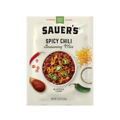 Sauer's Condimento de chile caliente, 1.25 onzas (paquete de 1)