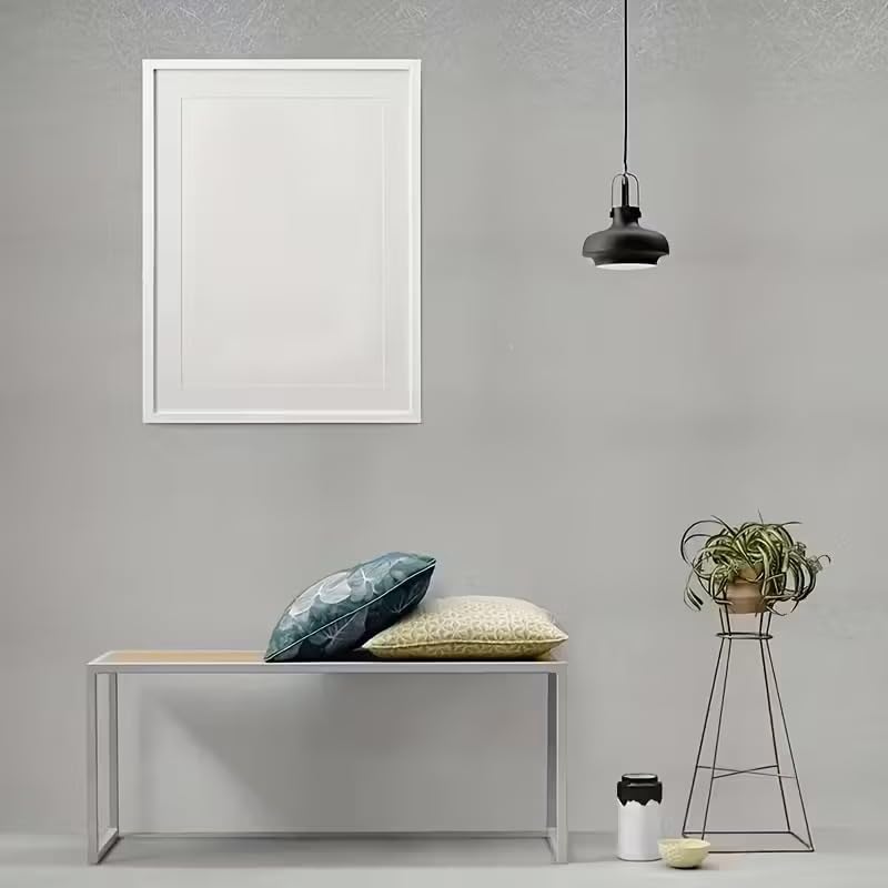 Image of Peel and Stick Wallpaper for Walls (45x300 cm) Pack of 1 | Waterproof Self Adhesive PVC Wallpaper for Bedroom, Living Room, Home, Office & Cupboard (Silver Grey)