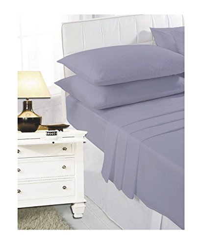 Islander Fashions Fitted Plain Bettw�sche und Kissenbez�ge Schlafzimmer G�stezimmer Bettw�sche Blatt Single Cover