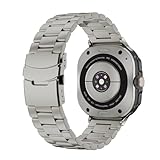 konsoo Cinturino in metallo per Samsung Galaxy Watch Ultra 7 47 mm cinturino Correa NO lacune Mens Strap, Titanio., Ultra 47mm