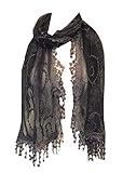 Pamper Yourself Now Lila Blüte Spitzen langen Schal, schöne weiche Schal fantastisches Geschenk- Purple flower lace long scarf. Lovely soft scarf. Fantastic gift