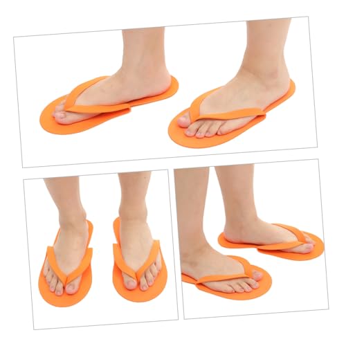 TOPPERFUN 12 Par Miękkich Jednorazowych Kapci EVA Do Spa i Pedicure Wygodne Klapki Gościnne Losowych Kolorach Lekkie i Elastyczne Wizyty Domowe i Zabiegi Pielęgnacyjne Losowy