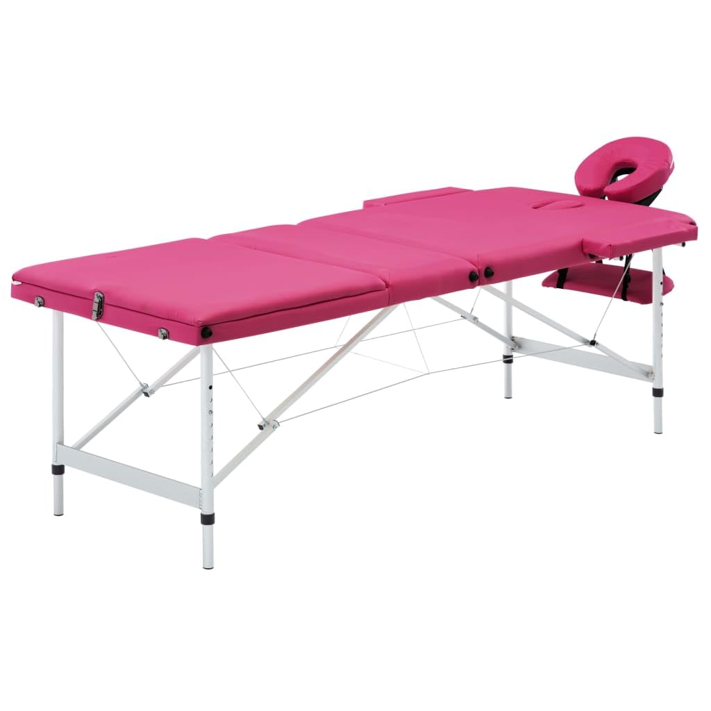 Générique Table de Massage Pliable 3 Zones Aluminium Rose,Santé & beauté,Hygiène personnelle,Massage & Relaxation,Tables de Massage,Rose,17.05 KG,110197