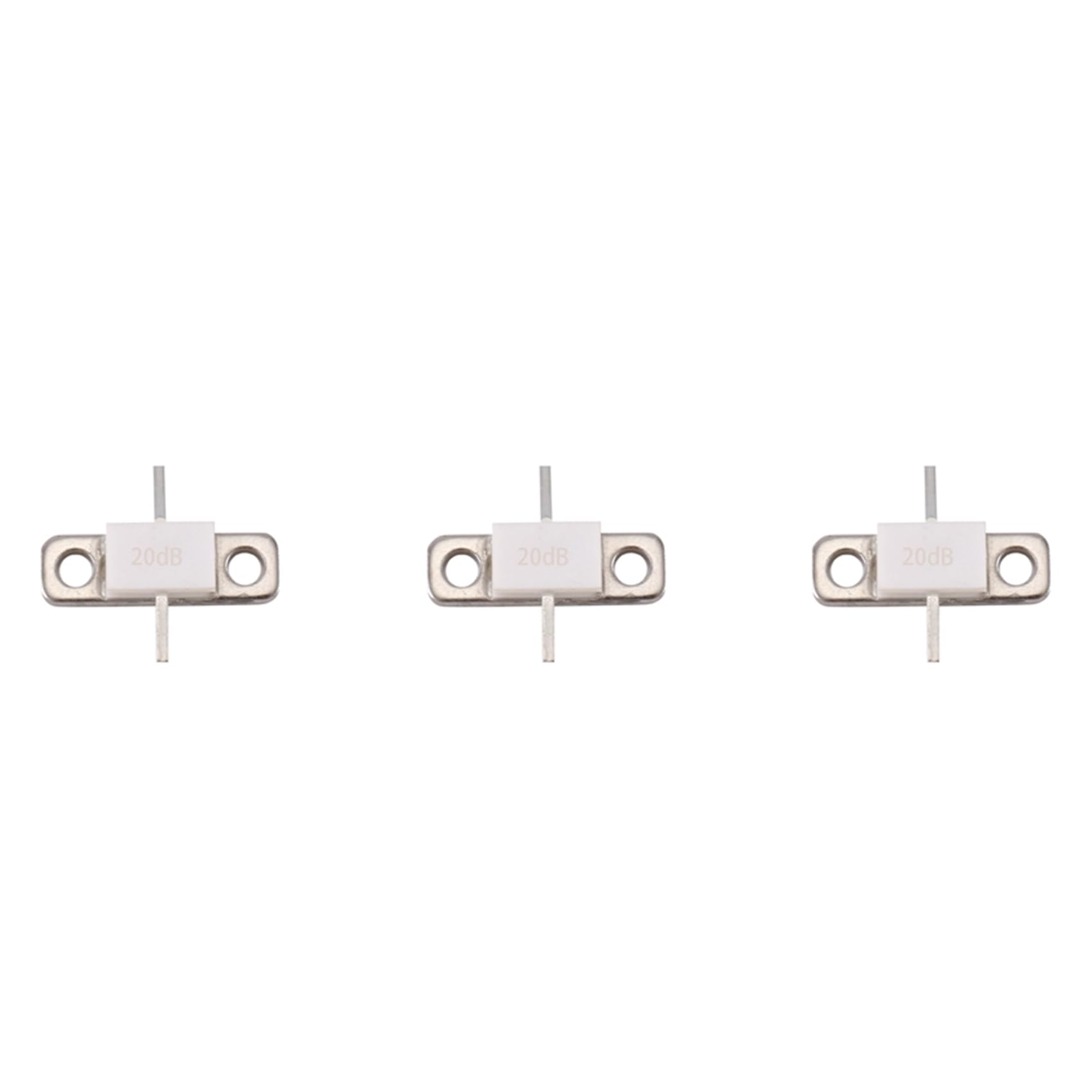 3 x 20 dB 100 Watt attenuatori flangia 100 Watt 20 dB RFP 100 W 20 dB 100 DC-3.0 Ghz 50 Ohms Low VSWR High Power