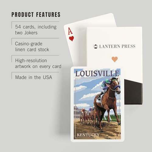 Baraja de Cartas Poker Louisville Horse Racing 52pz miniatura 3