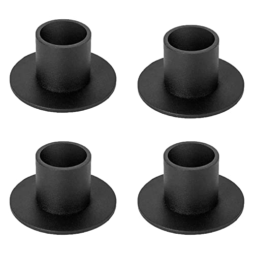 4 Stück Schwarze Kerzenhalter Retro Kerzenständer Metall Kerzenleuchter Dekoration Stabkerzen Kerzen Ständer für Abendessen Valentinstag Weihnachten Hochzeits Geburtstag Deko Cover