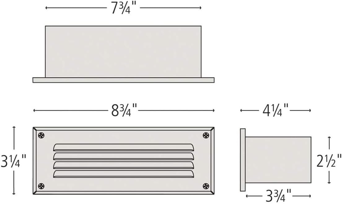 Hinkley Brick and Deck 12v Horizontal LED Deck Sconce, Aluminum, Traditional, Clear Glass, LED Bulb Included, Bronze Finish