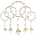 25 Pc Ivory Color Baptism Favors with Angels Mini Rosaries Gold Plated Acrylic Beads/ Recuerditos De Bautismo/ Christening Favors/ Decenarios/ Decades/ Finger Rosaries