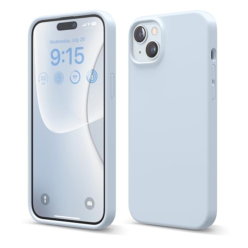 elago - Carcasa de Silicona líquida Compatible con iPhone 15 Plus, Silicona, Carcasa Protectora Integral [Estructura de 4 Capas antichoques], Forro de Microfibra Suave