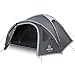 Justcamp Scott 4 Camping Zelt 4 Personen, Iglu Zelt mit Vorraum, Schlafkabine (dark)