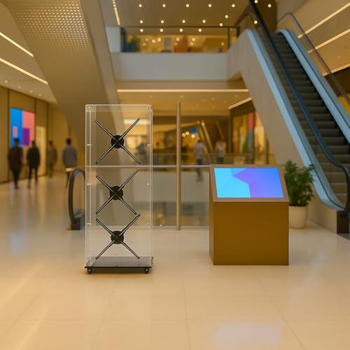 Image of Missyou 3D HologramFan Splicing Cover Acrylic Protective Case With 3PCS 46cm