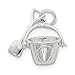 diamond2deal Damen 925 Sterling Silber Schaufel und Eimer Anhänger