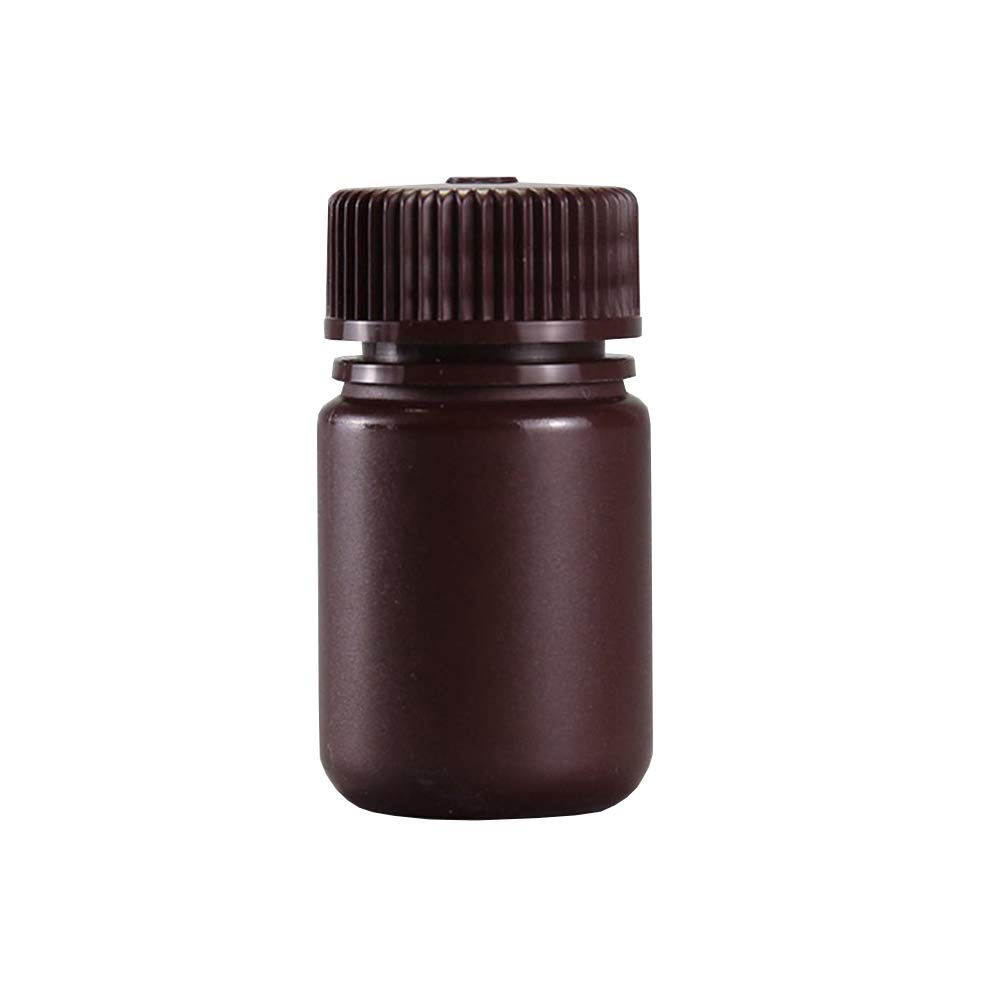 Buy Tansoole Amber Plastic Bottles HDPE Clear Empty with Caps 30ml Wide