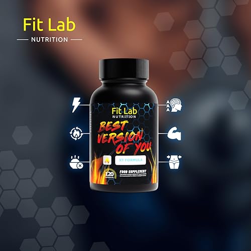 Fit Lab - Best Version of You, Food Supplement - Gym Essentials -120 Capsules - Vegan, Halal and Vegetarian Supplements for Women and Men - 60 Days Supply - Image 4