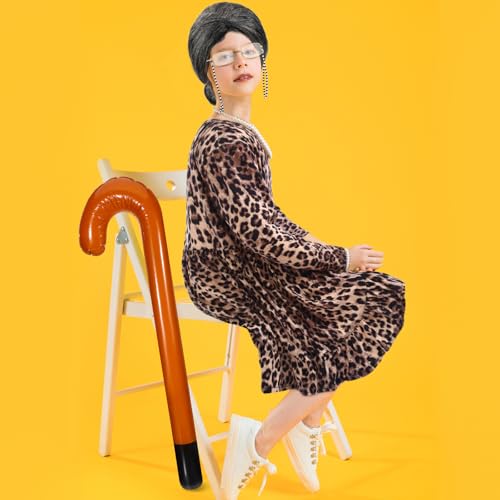 57% Off Yaomiao Kids Old Lady Costume Set for School & Halloween