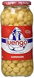 Luengo - Garbanzo Cocido En Frasco De 570 g - [Pack de 12]