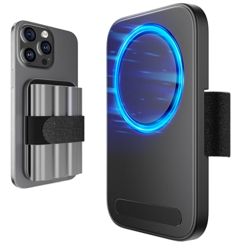 JSAUX Clipe SSD magnético para iPhone 17/16/15 Pro e Pro Max, acessórios de filmagem para gravação de ProRes para SSD e M.2, com alça ajustável de e ímã poderoso para manter armazenamento externo