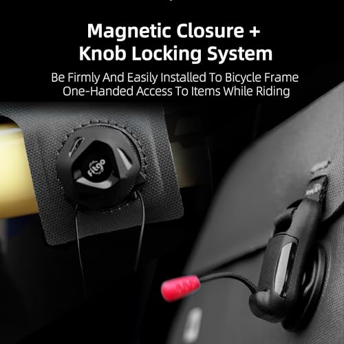 image for Rhinowalk Bike Frame Bag with Magnetic Flap Waterproof Bicycle Top Tub