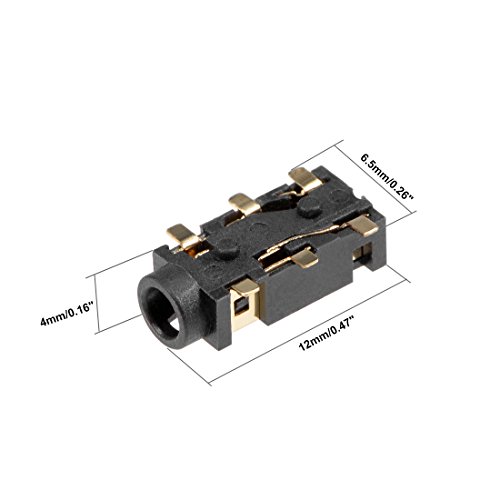uxcell 10Pcs PCB Mount 2.5mm 6 Pin Socket Jack miniatura 2