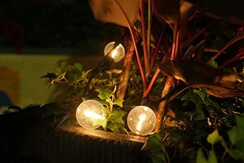 String Lights Outdoor 25 Feet Waterproof G40 2700K Patio Led Lights With 25 Shatterproof Bulbs, 4 Light Modes, Hanging Lights For Backyard Garden Porch Yard Decor #TOP2