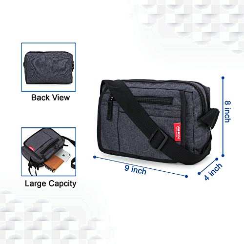 wooum-Small-Size-Sling-Cross-Body-Travel-Office-Business-Messenger-one-Side-Shoulder-Pouch-Bag-Money-Bag-for-Men-and-Women-9x356inch
