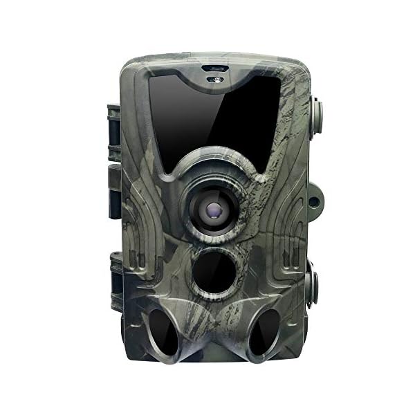 ZUHANGMENG Wildlife Trail Kamera, Jagdspur Kamera IP65 wasserdicht, 0,3s Auslösezeit 940nm Wildkamera 1080P HD Kamera…