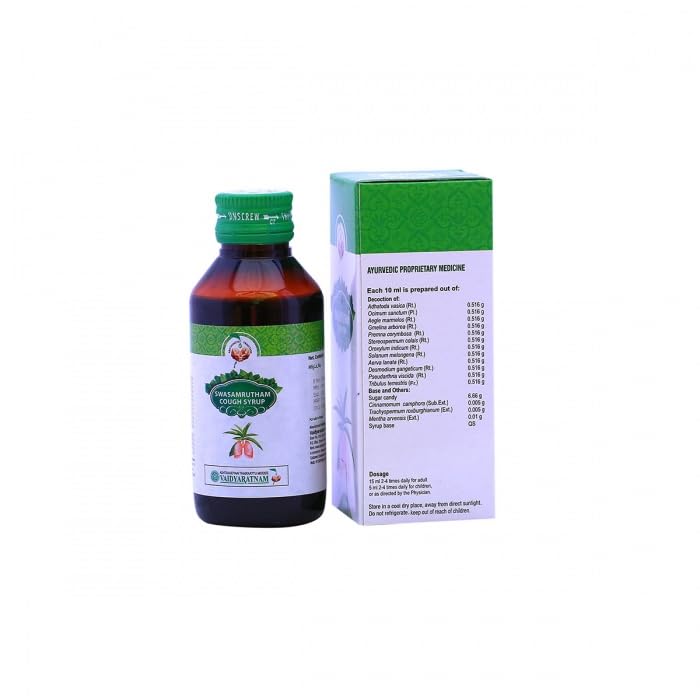 See full amazon price history chart for Vaidyaratnam Cough Syrup Ayurvedic SNMA pack of 4 Vaidyaratnam Cough Syrup Ayurvedic SNMA pack of 4 (B0DD4BD1JD) Amazon Price History, Amazon Price Tracker