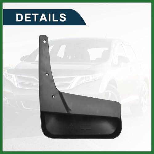 Image of Motoforti Mud Flap Splash Guard for Toyota Venza 2009-2016 Durable | Front & Rear Side Mudflaps with Mount Accessor 1 Set Long-lasting