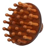 Homoyoyo Kopfhaut Massagekamm aus Natürlichem Sandelholz Breiter Zahnkamm für Entspannende Kopfhautmassage für Zuhause und Unterwegs Fördert die Durchblutung und Lindert Kopfschmerzen