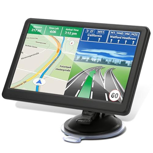 Car GPS Navigation, 2026latest maps, 7-inch Touchscreen GPS Navigator for Car, Real-time Voice Navigation, with Speed and red Light warnings/Custom Truck Route Planning, Free Lifetime map Updates