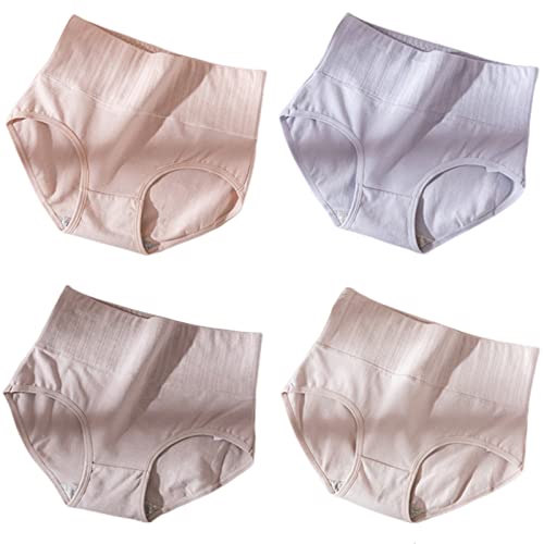 Full Coverage Briefs avec dente et taille haute galbante : lot de 4 pièces confort