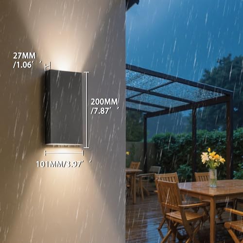 Lampe d'extérieur murale design gris anthracite avec éclairage LED 3000K