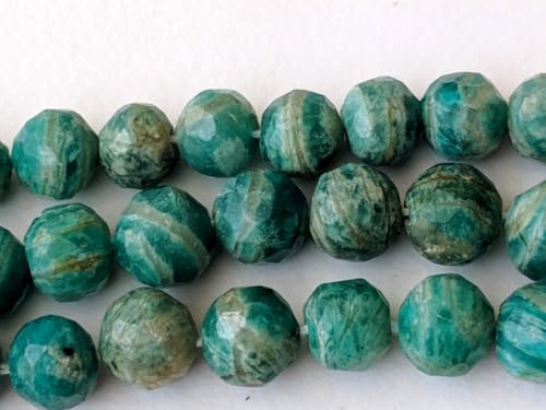 Perle d'amazonite russe 6-7mm facettée pour concevoir des cadeaux faits main