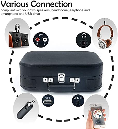 Tourne-Disque Bluetooth à 3 Vitesses entraîné par Courroie, Tourne-Disque Vinyle Vintage intégré 2 Haut-parleurs stéréo… - Les Beatles, Paul McCartney, John Lennon, RIngo Starr, George Harrison Tourne-Disque Bluetooth à 3 Vitesses entraîné par Courroie, Tourne-Disque Vinyle Vintage intégré 2 Haut-parleurs stéréo… – Image 3