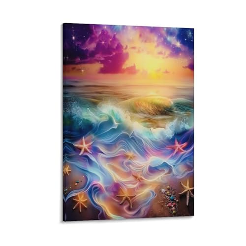 Impression sur toile plage de rêve 12x18inch haute définition